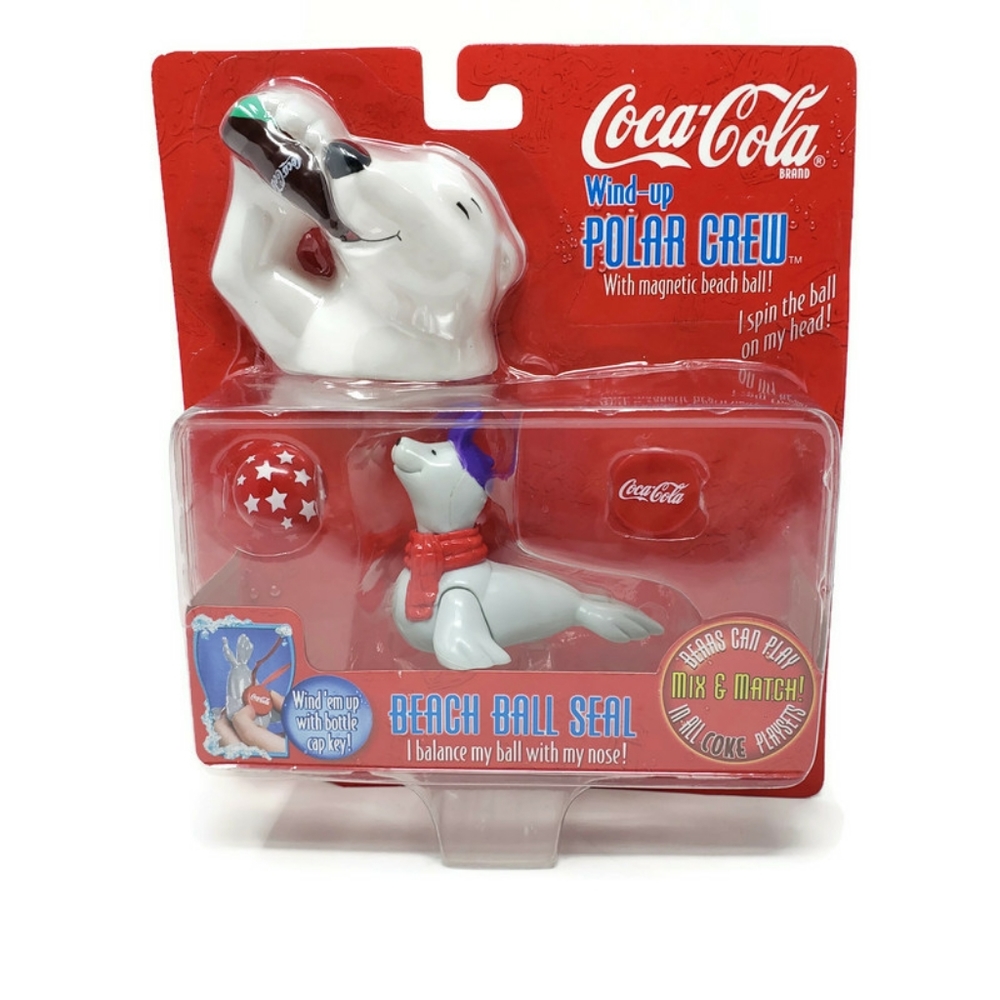 Vintage 1998 Collectable  Coca-Cola Beach Ball Seal. Never Opened